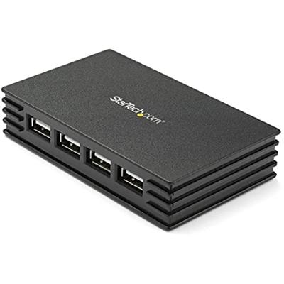 4 poorten USB Desktop 4 Porte Zwart