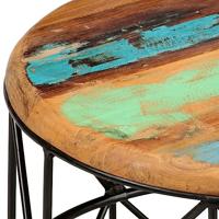 Salontafels 2 st massief gerecycled hout - thumbnail