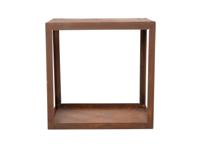 Hodr Handmade Houtopslag box 50 cm vuur houtblokken Roest - thumbnail