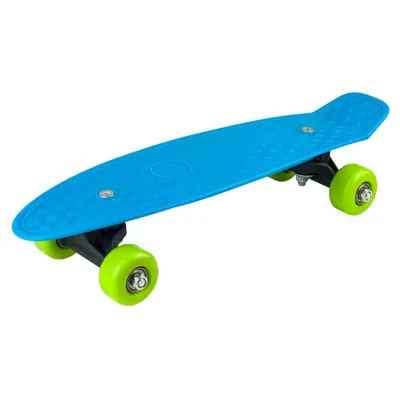 Jonotoys Playfun pennyboard blauw een leuk klein skate board voor de beginners