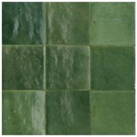 Wandtegel Marrokaans groen Marazzi Zellige 10x10cm Bosco glans - thumbnail