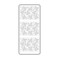 Vaessen Creative • sticker 10x23cm 10pcs goud kaarsen - thumbnail
