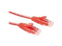 ACT Rode 3 meter U/UTP CAT6 patchkabel component level met RJ45 connectoren