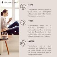 Lilly Glass 10 cm - zwart - thumbnail