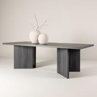 Nohr Eettafel 'Navarro' 240 x 100cm, kleur Zwart - thumbnail