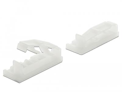 Delock Kabelhouder voor platte kabels 60179 Transparant 10 stuk(s)