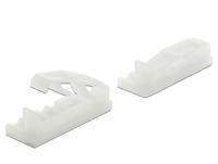 Delock Kabelhouder voor platte kabels 60179 Transparant 10 stuk(s) - thumbnail