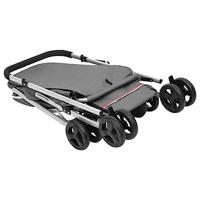 Hondenwagen inklapbaar 100x49x96 cm linnenstof grijs - thumbnail