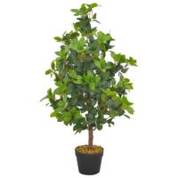 VidaXL Kunstplant met pot laurierboom 90 cm groen - thumbnail