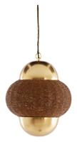 Light & Living Hanglamp 'Cetara' Kralen, 33cm, kleur Bruin/Brons - thumbnail