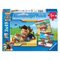 Ravensburger paw patrol puzzel - helden met vacht, 3x49st. - thumbnail