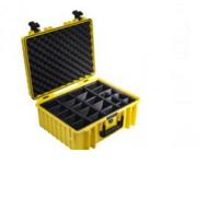 B&W International Outdoor Case Hard Case Type 6000/Y/SI met schuim (Hard Case Case IP67, SI kubusschuim, waterdicht, binnenmaat 47,5x35x20cm, Geel) - thumbnail