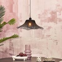 GOOD&MOJO Hanglamp 'Ibiza' Bamboe, 50cm, kleur Zwart - thumbnail