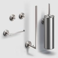 Complete Toiletset Clou Flat RVS Geborsteld Clou - thumbnail