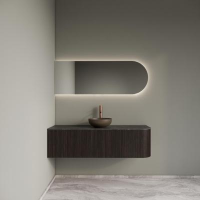 Badkamermeubelset Gliss Design Alluro 140 cm Links Ebony Badkamermeubelset Gliss Design Alluro 140 cm Links Ebony