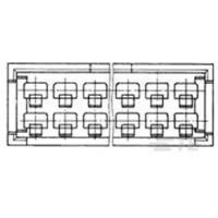 TE Connectivity 280638 Male header, inbouw (standaard) Inhoud: 1 stuk(s) Bag - thumbnail