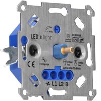 Universele LED draai dimmer tot 250 watt - Geschikt voor alle dimbare lampen - 2 draads - thumbnail