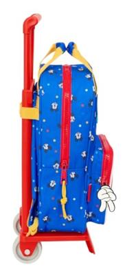 Schoolrugzak met Wielen Mickey Mouse Clubhouse Good day Blauw 20 x 28 x 8 cm