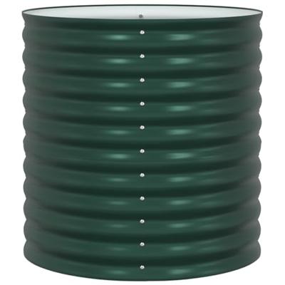 VidaXL Verhoogd bed groen 80 x 80 x 81 cm staal VidaXL Verhoogd bed groen 80 x 80 x 81 cm staal