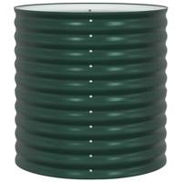 Verhoogde plantenbak Groen 80 x 80 x 81 cm Staal - thumbnail