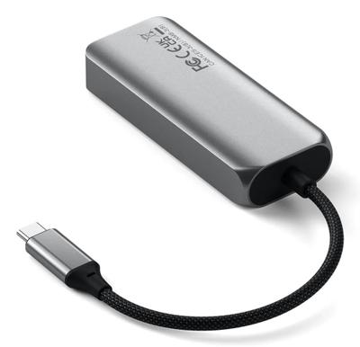 Satechi 4-in-1 USB-C hub met ethernet (2.5 Gb) - Space Grey Satechi 4-in-1 USB-C hub met ethernet (2.5 Gb) - Space Grey