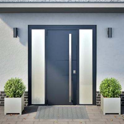 Plantenbakken 2 st 40x40x40 cm roestvrij staal