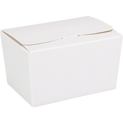 Ballotin | karton + PP | 150gr | 89x60x55mm | wit/goud | 200 stuks