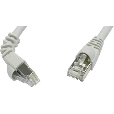 Telegärtner 100008669 RJ45 Netwerkkabel, patchkabel CAT 6A S/FTP 5.00 m Grijs Vlambestendig, Snagless 1 stuk(s)