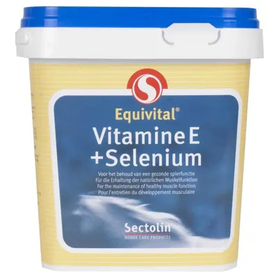 Sectolin Equitvital Vitamine seleen E 1kg maat:1 kg Sectolin Equitvital Vitamine seleen E 1kg maat:1 kg