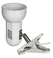 Activejet Clip-on bureaulamp, wit, metaal, E27 draad - thumbnail