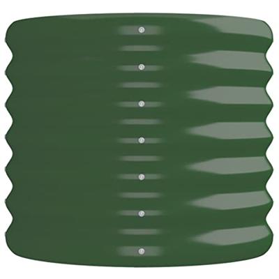 VidaXL Plantenbak 224x40x36 cm gegalvaniseerd staal groen