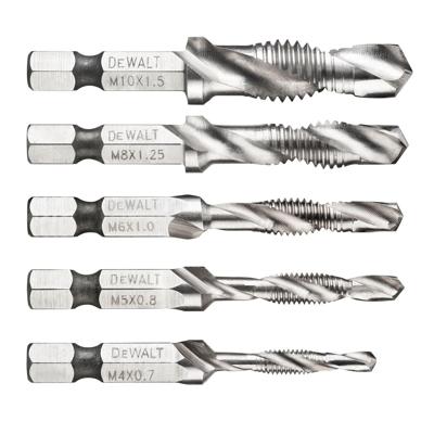 DeWALT DT50060 Tap & Borenset 5-delig DeWALT DT50060 Tap & Borenset 5-delig
