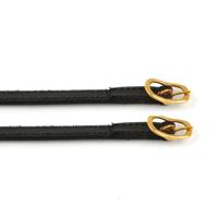 Sporenriemen leder luxe goud - thumbnail