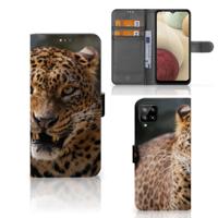 Samsung Galaxy A12 | Telefoonhoesje | Met pasjeshouder | Luipaard - thumbnail