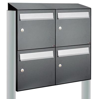 Allux Flow Set 2-Breed, 2-Hoog Met Dak Op Statief Antraciet - 40040065_2x2ds