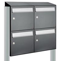 Allux Flow Set 2-Breed, 2-Hoog Met Dak Op Statief Antraciet - 40040065_2x2ds - thumbnail