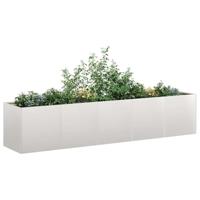 VidaXL Plantenbak 200x40x40 cm roestvrij staal - thumbnail