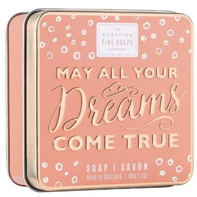 Scottish Fine Soaps Soap in a Tin Sweet Sayings May All Your Dreams Come True 100gr