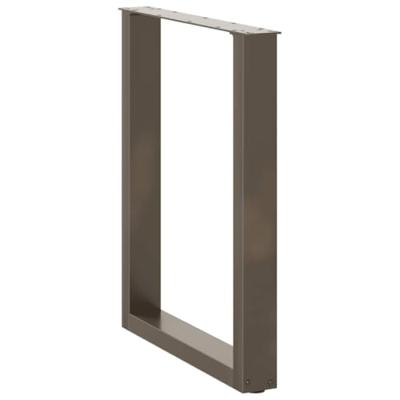 Eettafelpoten 3 st U-vormig 70x(72-73) cm staal naturel