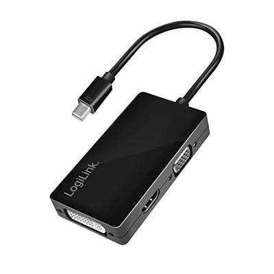 LogiLink CV0110 Mini Displayport DisplayPort Grijs kabeladapter/verloopstukje - thumbnail