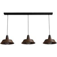 Masterlight Stoere roest eetkamer lampIndustria 3x35 roestbruin 3-lichts - 2546-25-25-S-130-3 - thumbnail