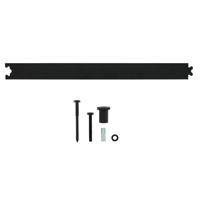 Intersteel Schuifdeursysteem - tussenrail 45 cm mat zwart - thumbnail