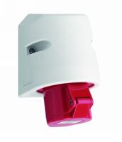 QwattPro CEE Wandcontactdoos ABS IP44 400V/16A/3p+A/6h rood - 2042011 - 2042011 - thumbnail