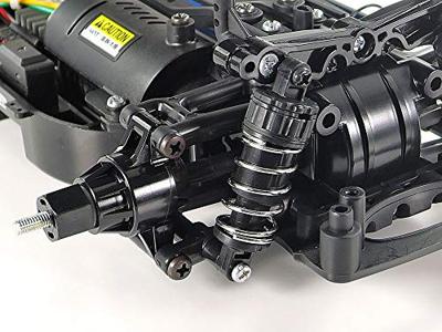 Tamiya 1:10 RC auto Elektro Racewagen Opel Calibra V6 Cliff Zwart Brushed 4WD Bouwpakket