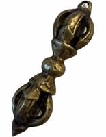 Messing Dorje Hanger 5-spaken Vajra Gewicht 25 gram - thumbnail