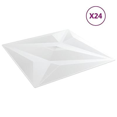 VidaXL 24 st wandpanelen ster 6 m² 50x50 cm xps wit