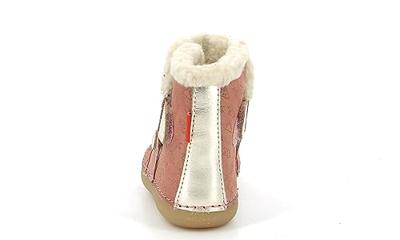 Leren enkellaarsjes voor babymeisjes So Windy KICKERS® 1ste stapjes rozen Leren enkellaarsjes voor babymeisjes So Windy KICKERS® 1ste stapjes rozen