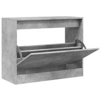 VidaXL Schoenenkast 80x34x63 cm bewerkt hout betongrijs - thumbnail