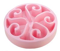 Eat Slow Live Longer Original Voerbak L/XL - Ø30 cm - Anti schrokbak hond – Slowfeeder hond – Anti-slip – Geschikt voor grote honden - Roze - thumbnail