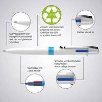 Schneider Schreibgeräte 10 stuk(s) Take 4 138049 Balpen meerkleurig Kleur inkt: Zwart, Rood, Blauw, Groen N/A - thumbnail